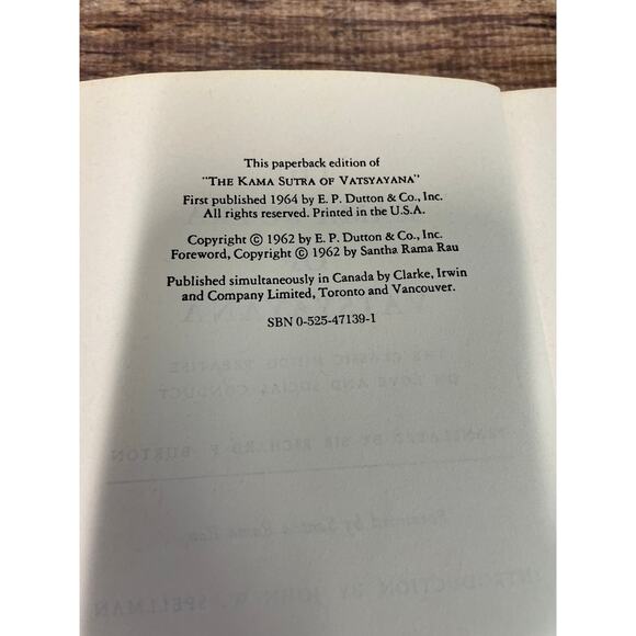 Vintage 1960s Paperback Book The Kamasutra of Vatsayana 1964 - Picture 7 of 9